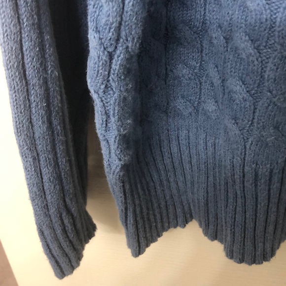 Dusty blue longsleeve turtleneck sweater - Picture 5 of 5